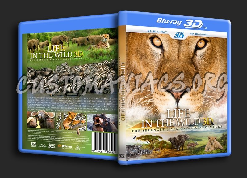 Life in the Wild 3D blu-ray cover