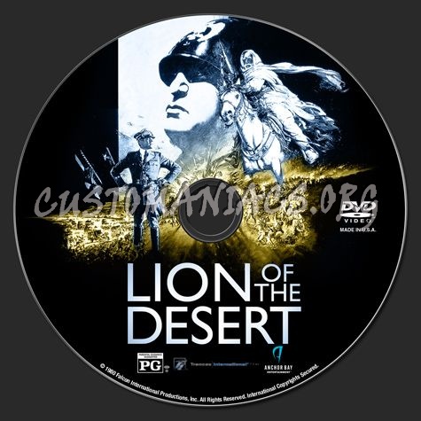 Lion of the Desert dvd label