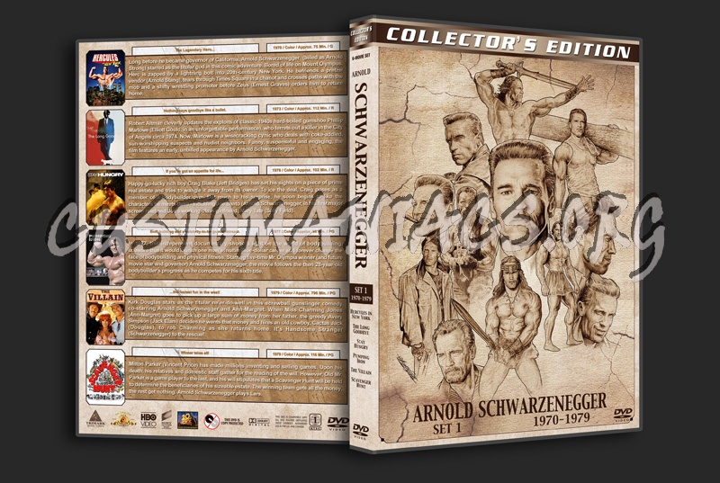Arnold Schwarzenegger Filmography - Set 1 (1970-1979) dvd cover
