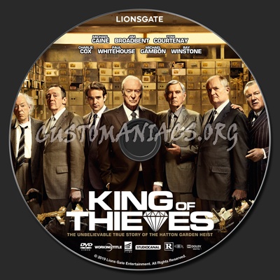 King Of Thieves dvd label