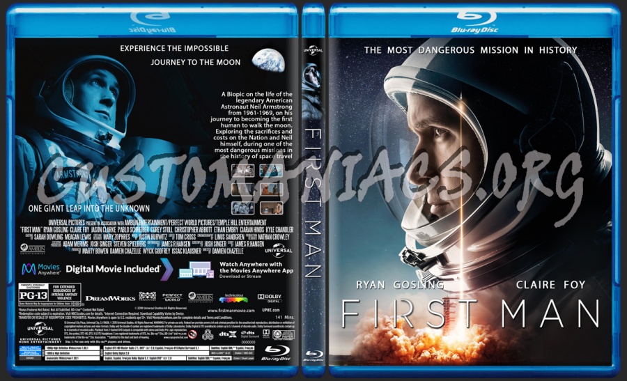 First Man blu-ray cover