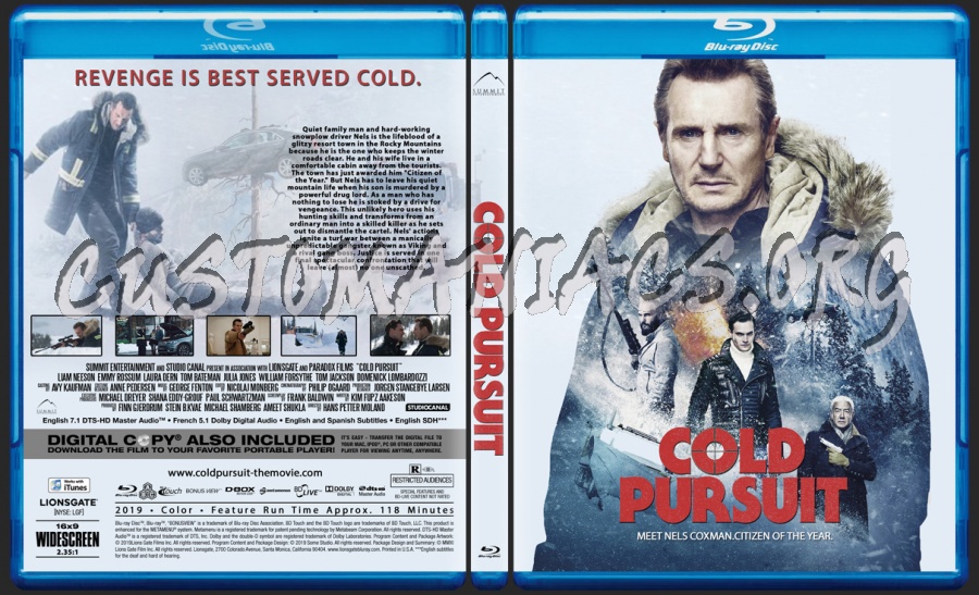 Cold Pursuit blu-ray cover