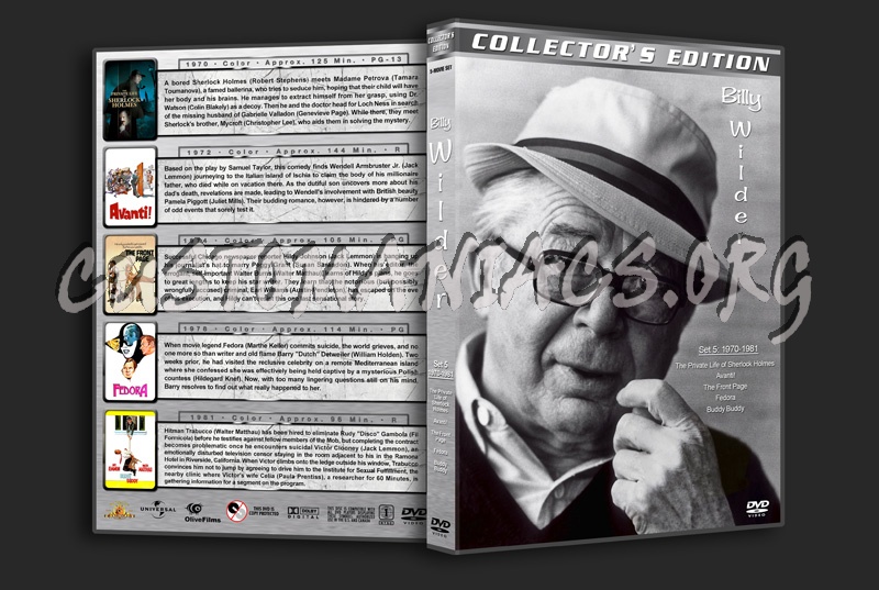 Billy Wilder Directors Collection - Set 5 (1970-1981) dvd cover