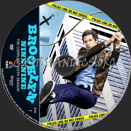 Brooklyn Nine-Nine Season 6 dvd label