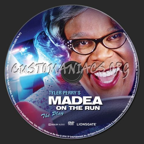 Madea on the Run dvd label