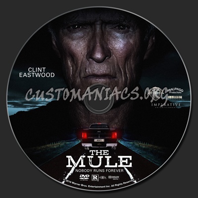 The Mule (2018) dvd label