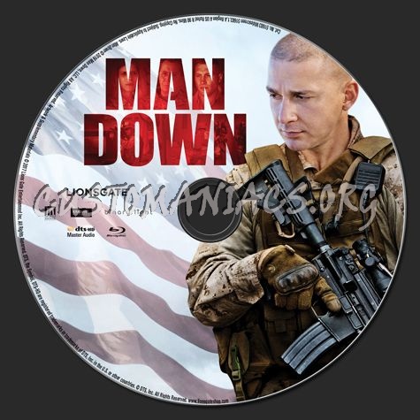 Man Down blu-ray label