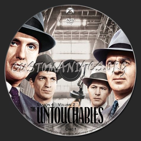 The Untouchables Season 4 Volume 2 dvd label