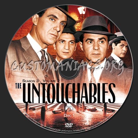 The Untouchables Season 3 Volume 2 dvd label