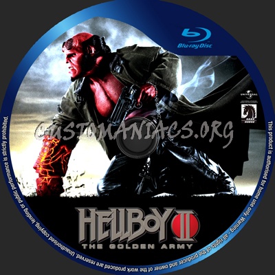 Hellboy 2  The Golden Army blu-ray label