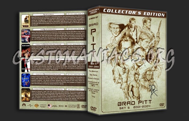 Brad Pitt Filmography - Set 5 (20012004) dvd cover