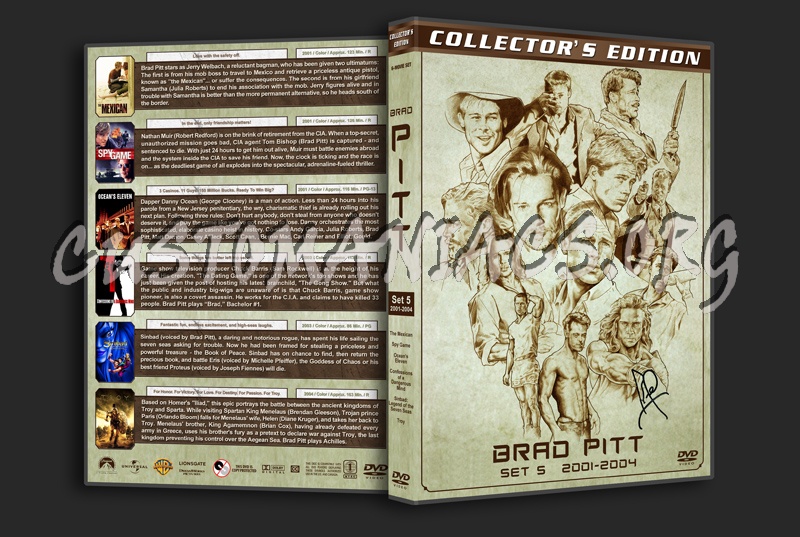 Brad Pitt Filmography - Set 5 (20012004) dvd cover