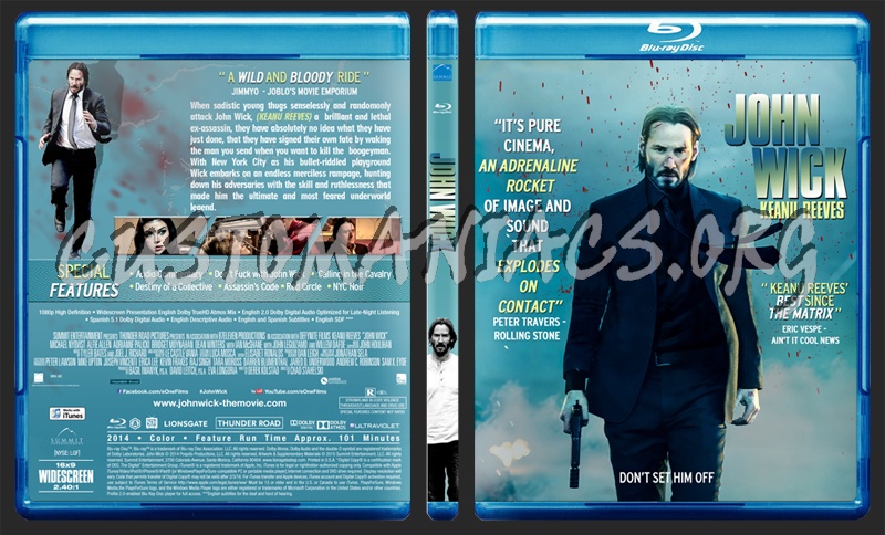 John Wick blu-ray cover