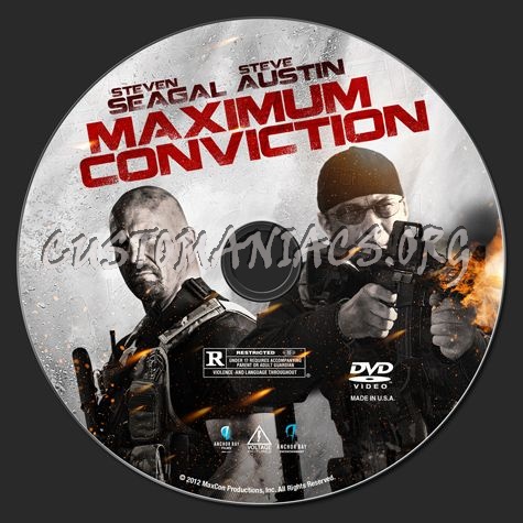 Maximum Conviction dvd label