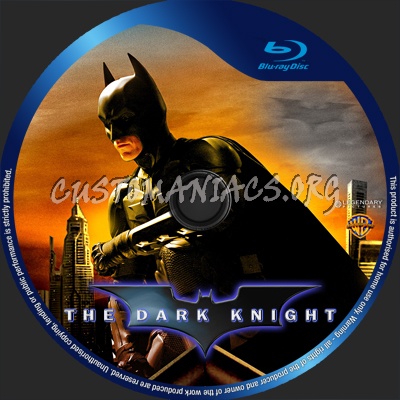 The Dark Knight blu-ray label