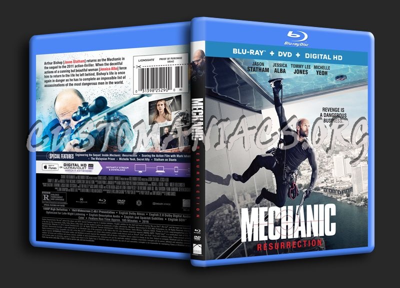 Mechanic Resurrection blu-ray cover