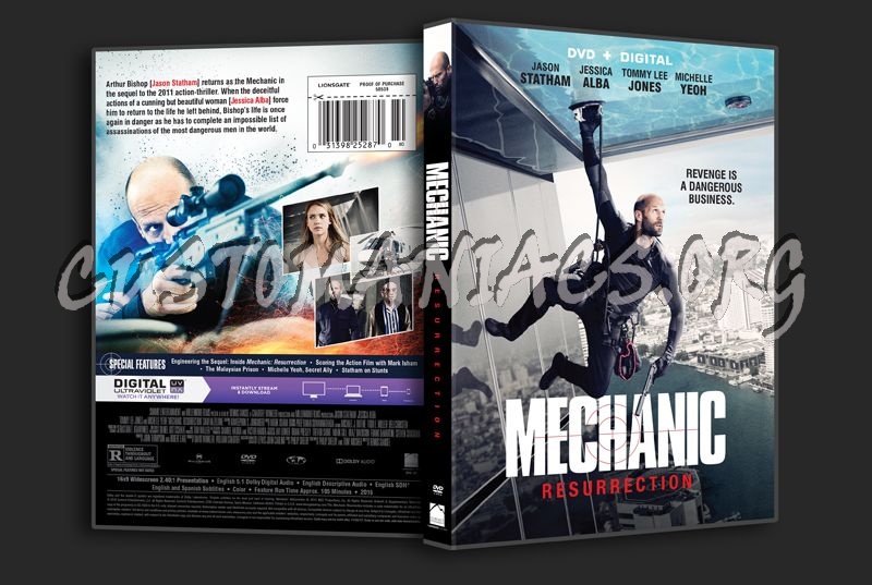 Mechanic Resurrection dvd cover