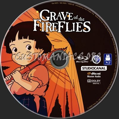 Grave of the Fireflies blu-ray label