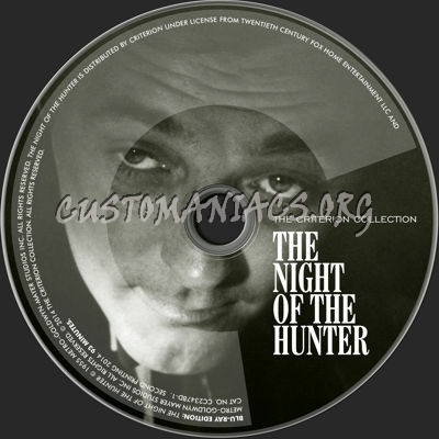 541 - The Night of the Hunter dvd label