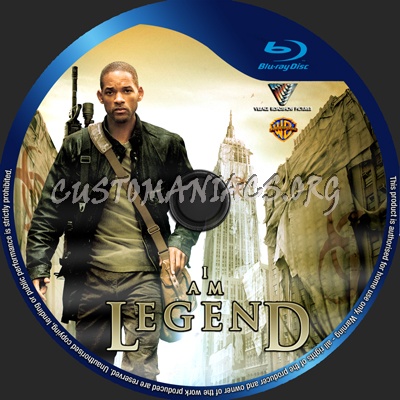 I Am Legend blu-ray label