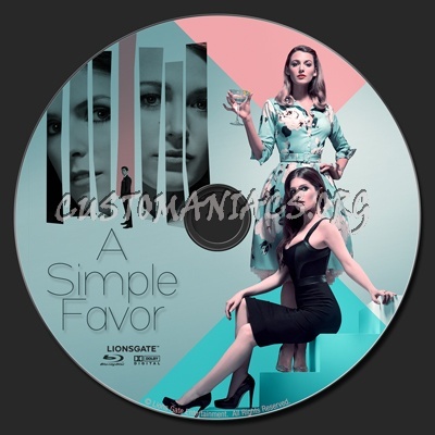 A Simple Favor blu-ray label