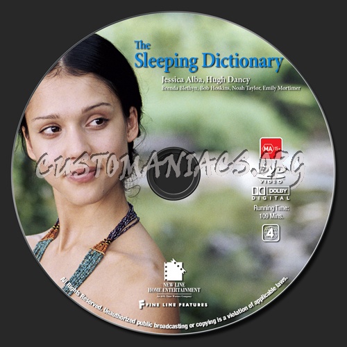 The Sleeping Dictionary dvd label