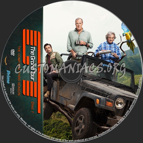 The Grand Tour Season 3 dvd label