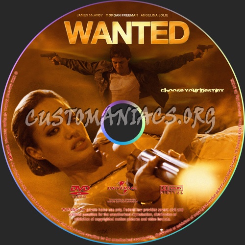 Wanted dvd label