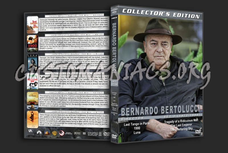 Bernardo Bertolucci Directors Collection - Set 2 (1972-1990) dvd cover