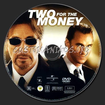 Two for the Money dvd label