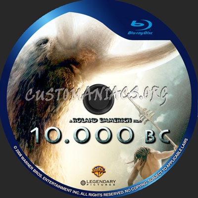 10 000 Bc blu-ray label