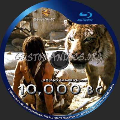 10 000 Bc blu-ray label