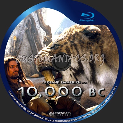 10 000 Bc blu-ray label