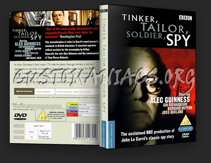 Tinker, Tailor, Soldier, Spy dvd cover