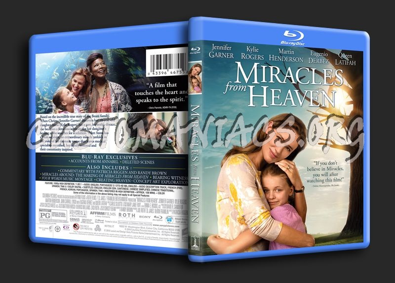 Miracles from Heaven blu-ray cover