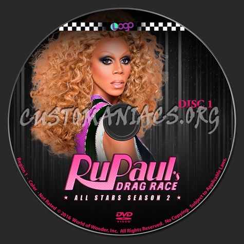 RuPaul's Drag Race - All Stars 2 dvd label
