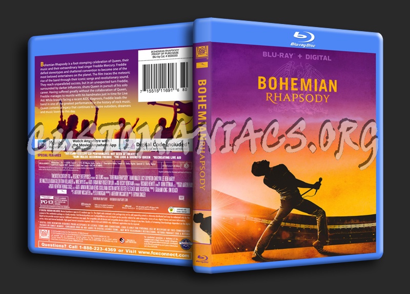 Bohemian Rhapsody blu-ray cover