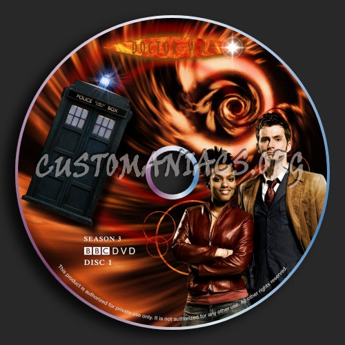 Doctor Who : Season 3 dvd label