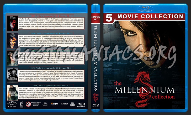 The Millennium Collection blu-ray cover