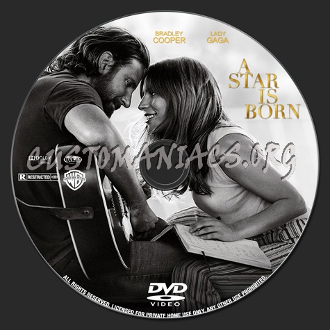 A Star is Born dvd label