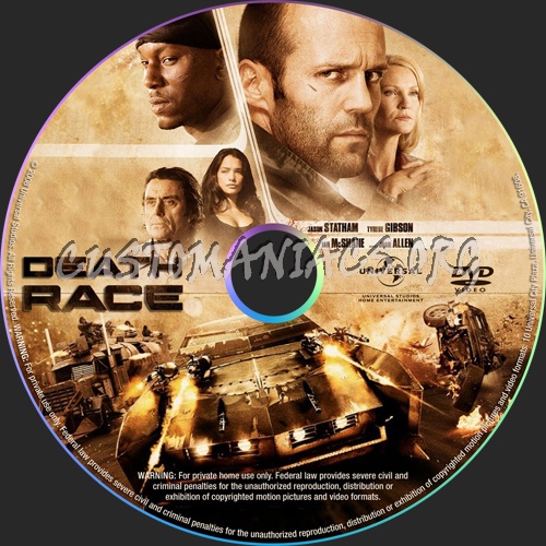 Death Race dvd label