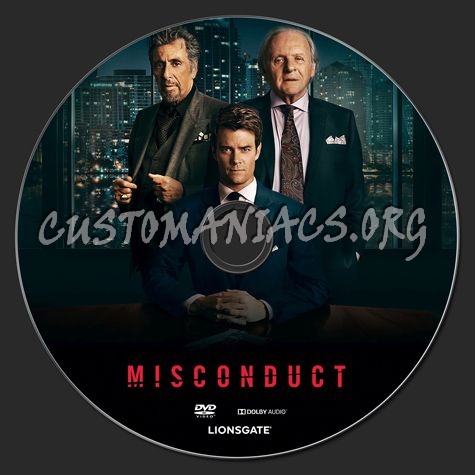 Misconduct dvd label