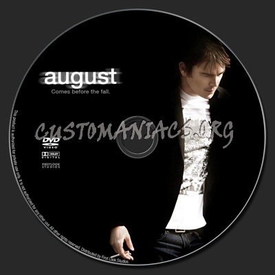 August dvd label