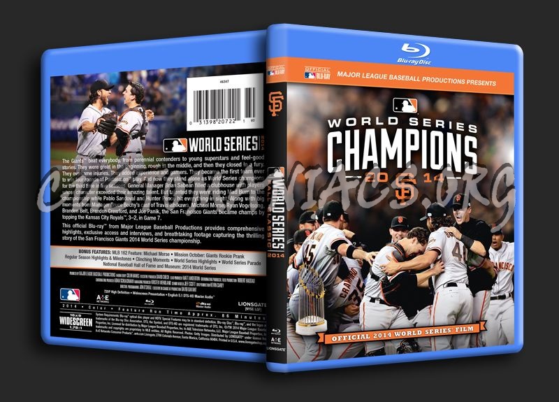 MLB 2014 World Series Champions blu-ray cover