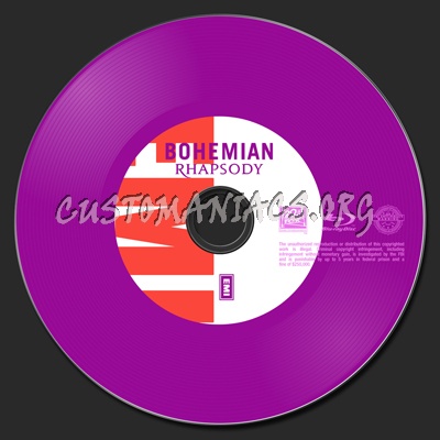 Bohemian Rhapsody blu-ray label