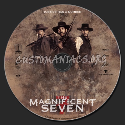 The Magnificent Seven blu-ray label