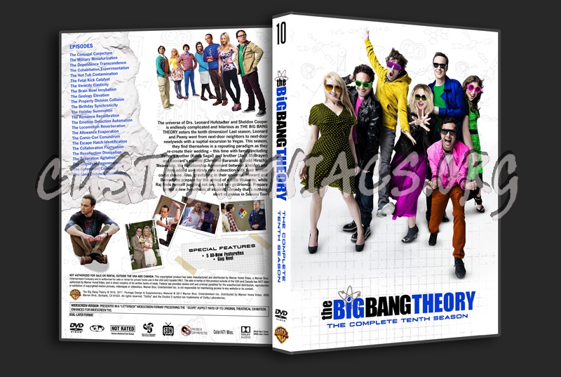 The Big Bang Theory Season 10 dvd cover