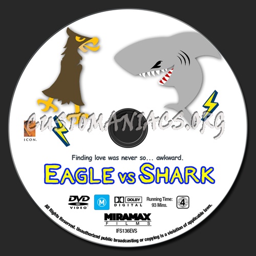 Eagle vs Shark dvd label