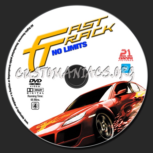 Fast Track No Limits dvd label
