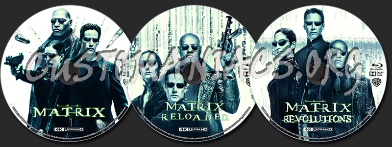 Matrix Collection 4k Blu Ray Label Dvd Covers Labels By Customaniacs Id Free Download Highres Blu Ray Label